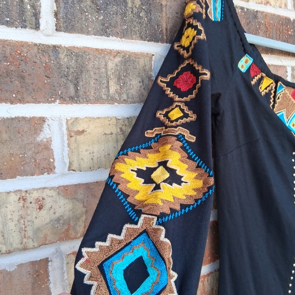 🐴 NWT Vintage Collection Western Musketeer Embroidered Beaded Southwest Top XS - Picture 4 of 8